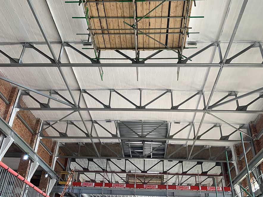 Hall Ceiling after spraying
