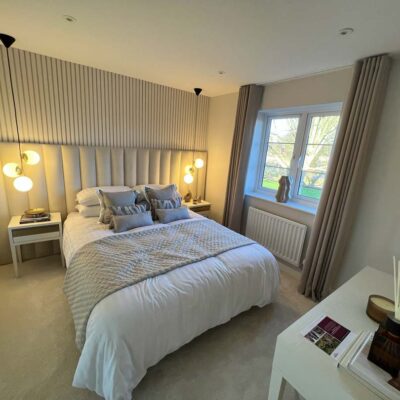Showhome bedroom painting
