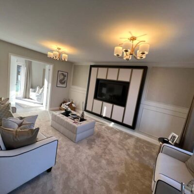 Showhome lounge decoration