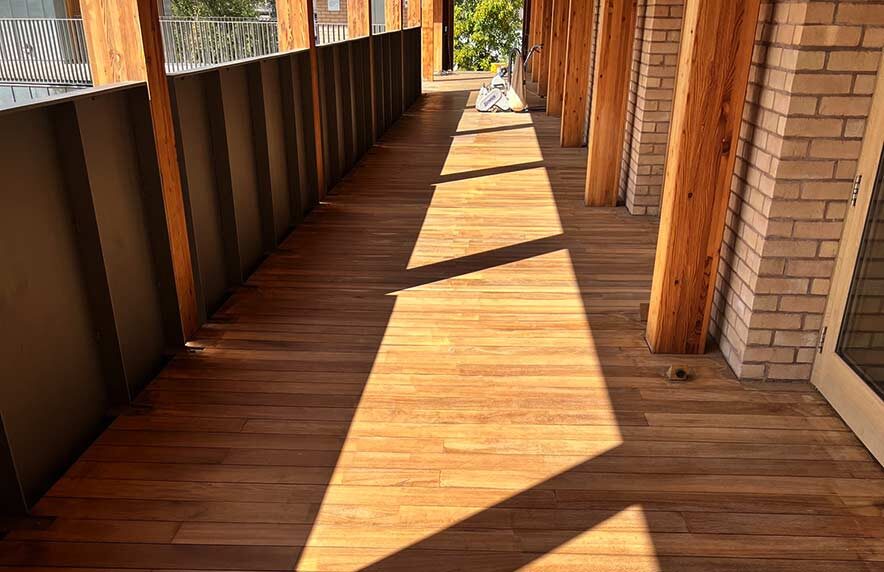 Notts trent University wooden floor refurbishment and maintenance