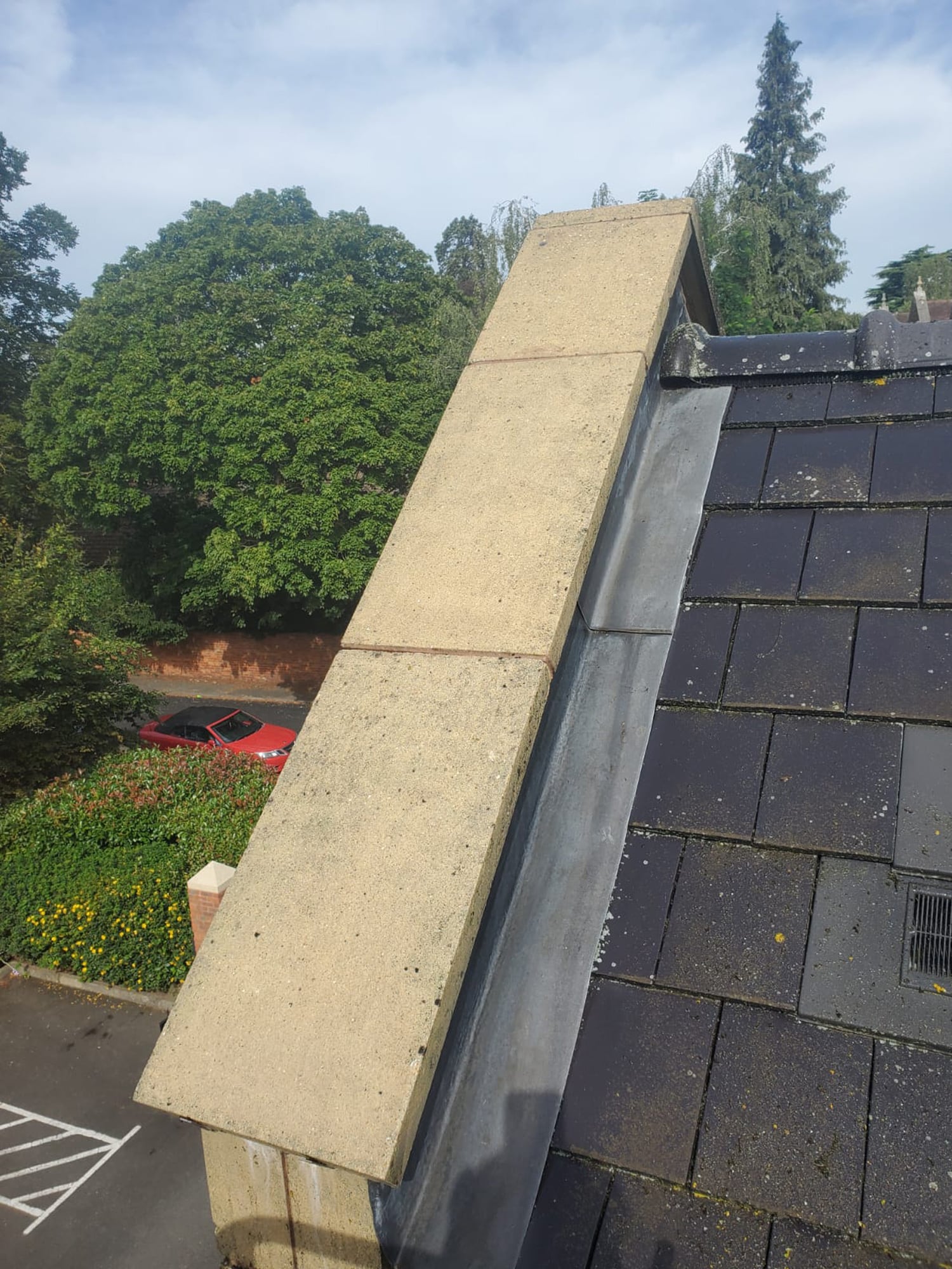 Roof Stone Cleaning After